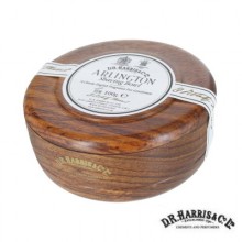 Ciotola legno Mahogany effect D.R. Harris con sapone da barba Arlington