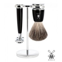 Set  da barba Muhle DE nero