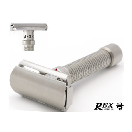 Rasoio di sicurezza DE Rex Ambassador Regolabile Inox Rasoio di sicurezza DE Rex Ambassador Regolabile Inox