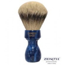 Pennello da barba Zenith 507 Blu Cobalto Tasso Silvertip