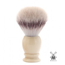 Pennello da barba Muhle sintetico Silvertip Fibres© m. finto avorio