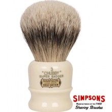 Simpsons Chubby CH3 Super Badger Shaving Brush