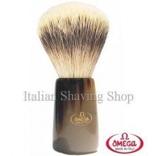 Pennello da barba in  tasso Omega 6226 manico corno