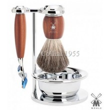 Mühle Shaving set Fusion plum tree wood with Bowl