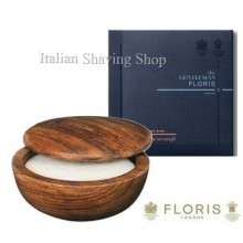 Ciotola legno Floris con sapone da barba Elite