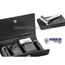 Merkur 46C Travel Razor in Leather Case