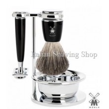 Muhle Shaving set DE black with Bowl