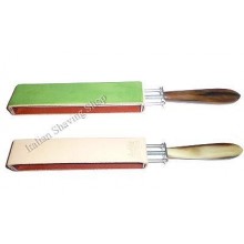 Paddle style strop with Horn Handle