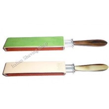 Paddle style strop with Horn Handle